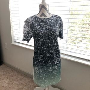 • Zara Sequin T-Shirt Dress •